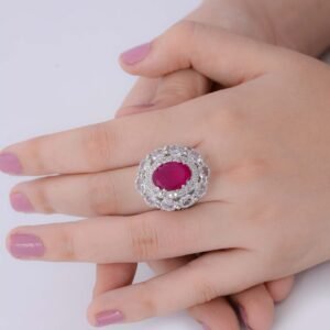 Zircon Green/Maroon Rings Znr1005