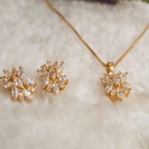 Pure Silver Set With Rhodium Plating