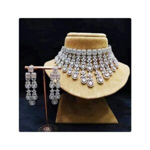 Pure Silver Set With Rhodium Plating