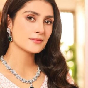 Pure Silver Set With Rhodium Plating ZS88