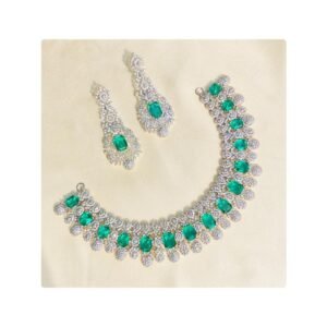 Pure Silver Set With Rhodium Plating