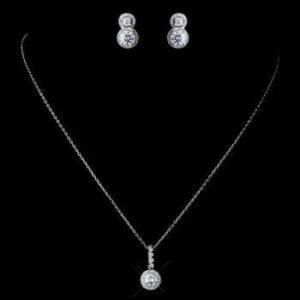 Pure Silver Set With Rhodium Plating