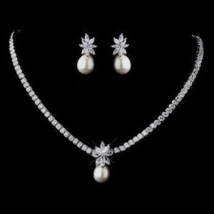 Pure Silver Set With Rhodium Plating