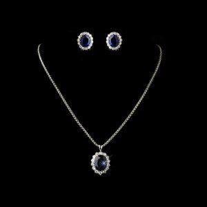 Pure Silver Set With Rhodium Plating