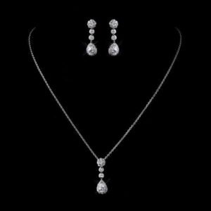 Pure Silver Set With Rhodium Plating