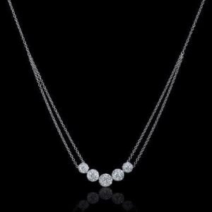 Pure Silver Set With Rhodium Plating