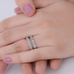 Golden/Silver 2 Different Colours Rings Znr1008