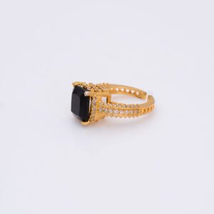 Stylish black Zircon Crystal Ring for Girls/Women