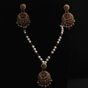 Majestic Ruby Pearl Set
