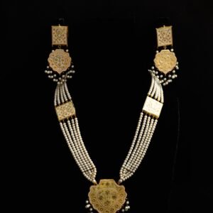 White & Golden malla set