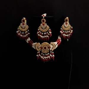 Red & Golden jewellery set