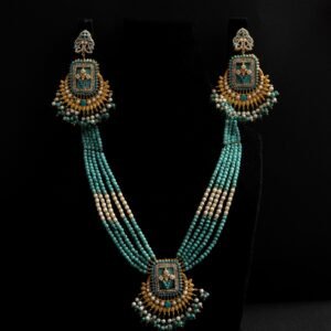 Bluish green malla set