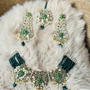 Green & Golden jewellery set