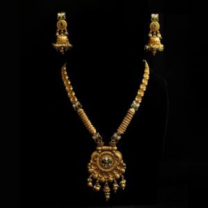 Golden Ruby Pearl Set