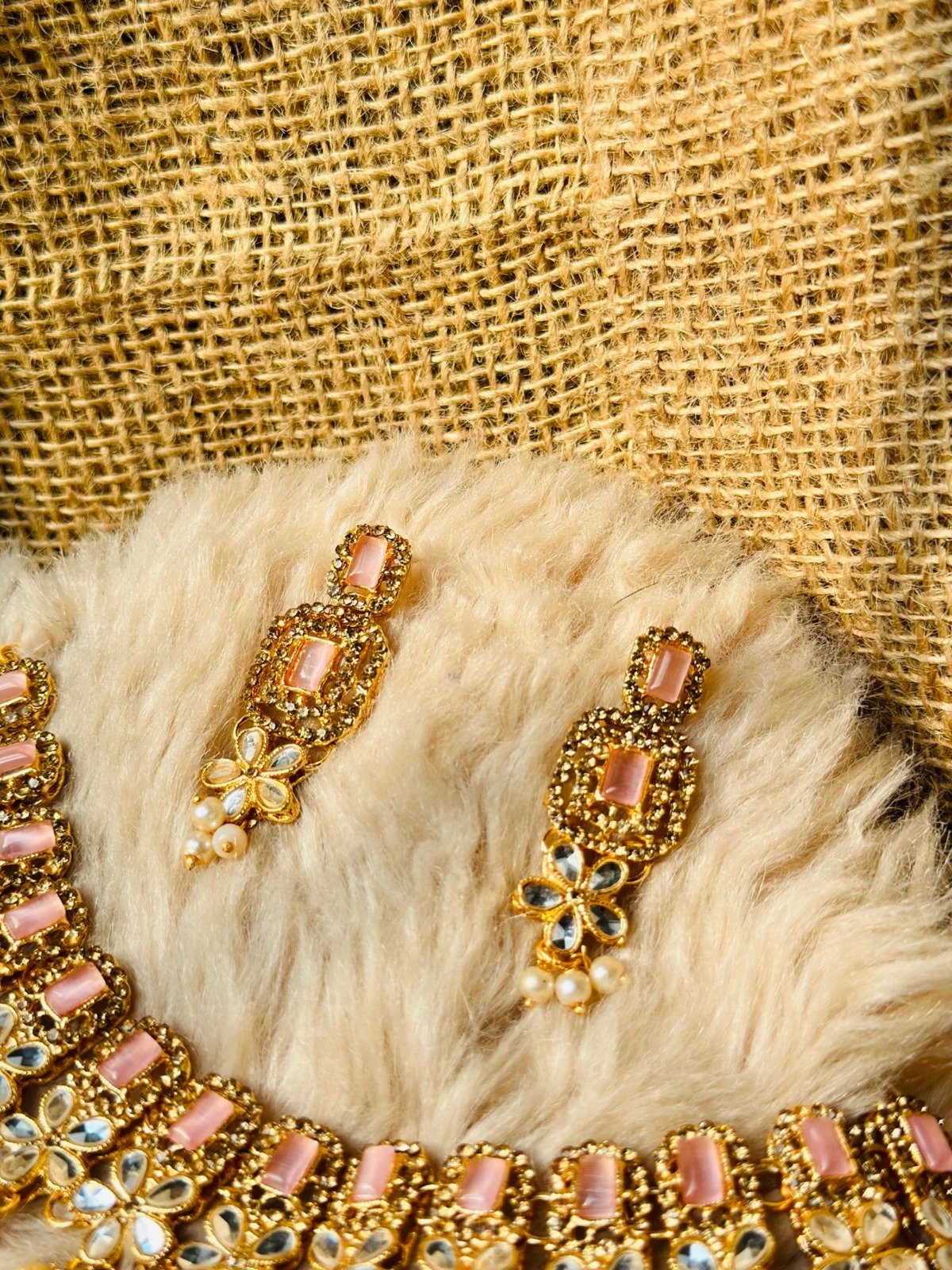 beautiful pink zircon necklace - Image 3